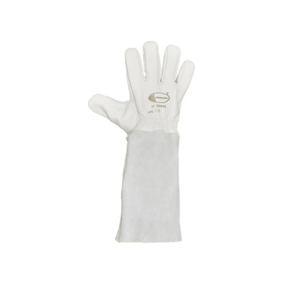 Luva de Vaqueta Procipa Ca 36845 Tamanho M Punho em Raspa 20Cm