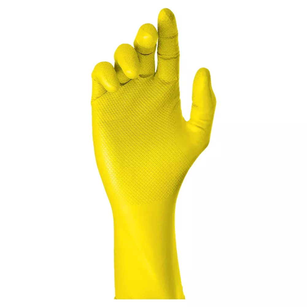 Luva Látex Bland Amarela Superglove - Super Safety