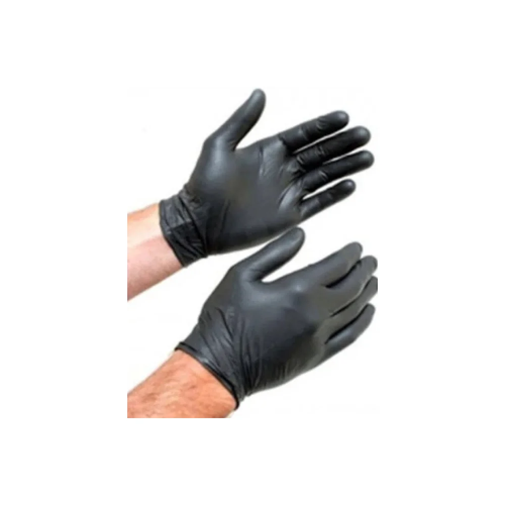 Luva Látex Nitrílica Preta CX 100 Uni - Ca 46975