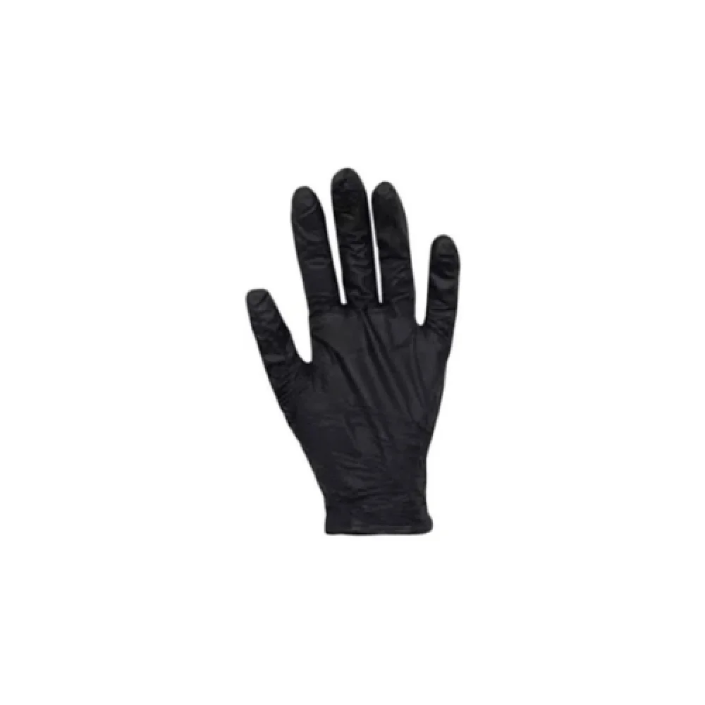 Luva Látex Nitrílica Preta CX 100 Uni - Ca 46975