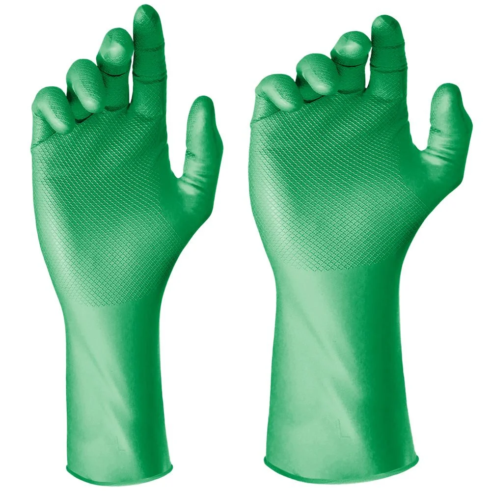 Luva Nitrílica Ambidestra e Antiderrapante Super Glove Max - Super Safety