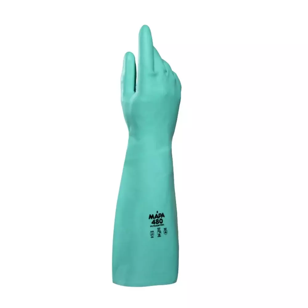 Luva Nitrílica Mapa Ultranitril 480 Cano Longo 46Cm - Ca 31369
