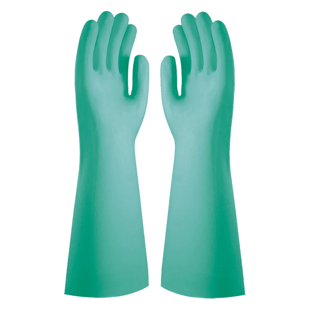 Luva Nitrílica Verde 46Cm Longa Ca 40506 Super Safety