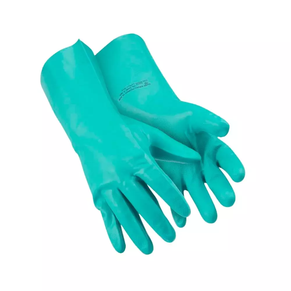 Luva Nitrílica Verde Super Nitrogreen Forrada Super Safety - Ca 3334