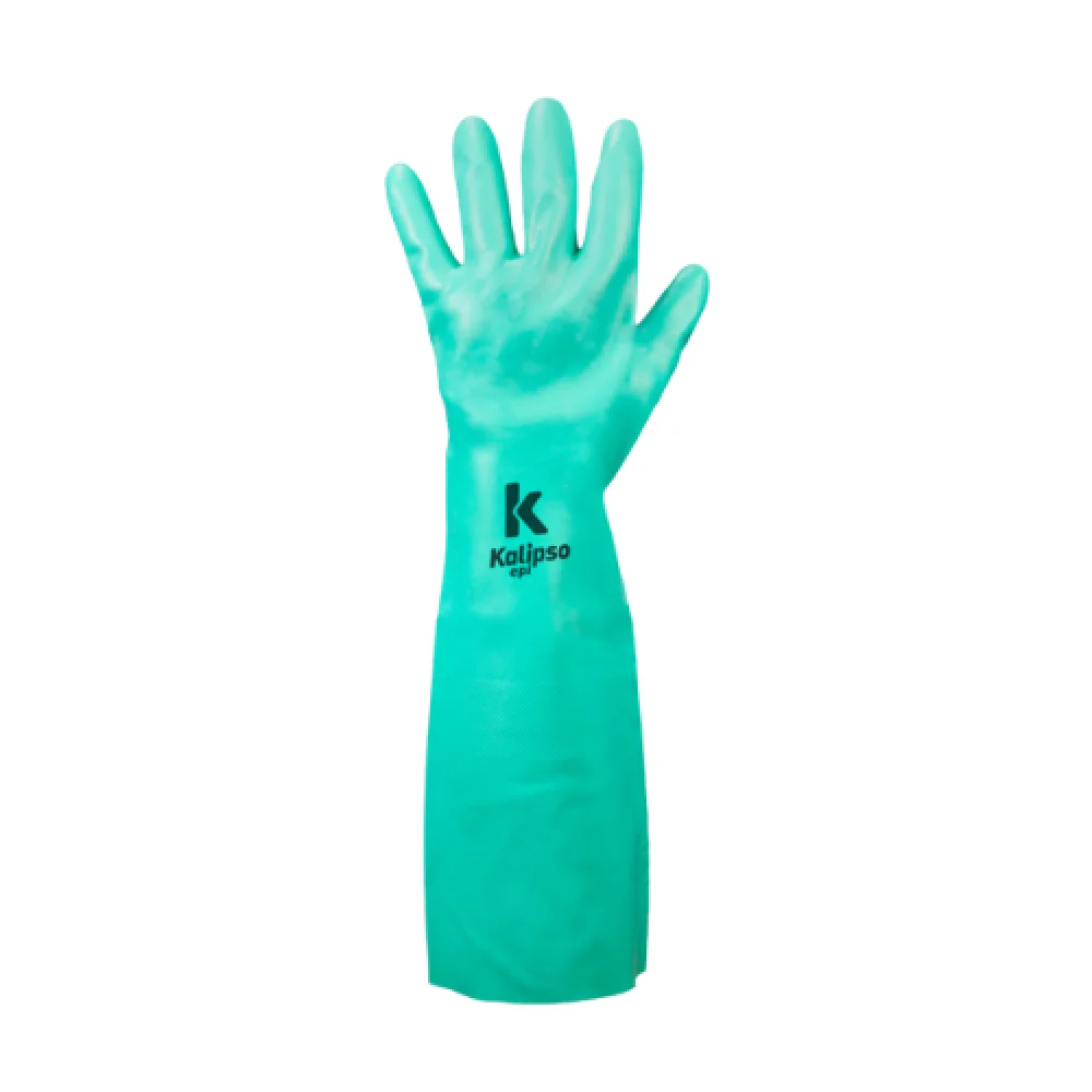 Luva Nitrilika 15 Verde - sem Forro - Ca 27598 - Kalipso