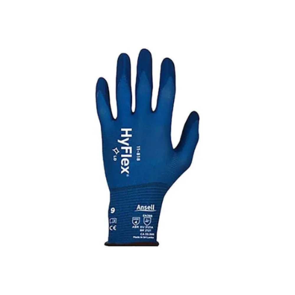 Luva Nylon Azul Hyflex 11-818 - Ca 33395 - Ansell