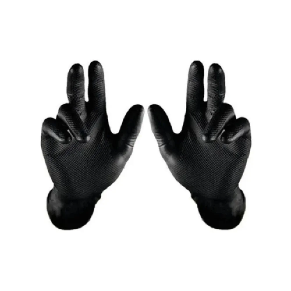 Luva Super Glove Black Palma Antiderrapante Preta - Ca 38645 - Super Safety
