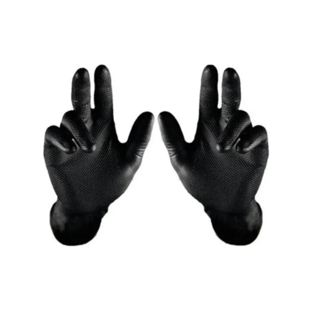 Luva Super Glove Black Palma Antiderrapante Preta - Tam 7 - Ca 38645 - Super Safety
