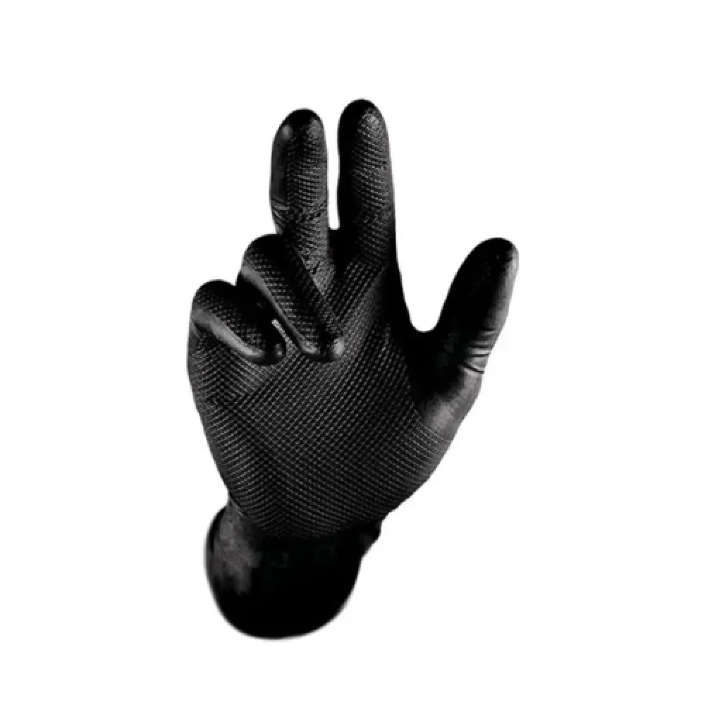 Luva Super Glove Black Palma Antiderrapante Preta - Tam 7 - Ca 38645 - Super Safety