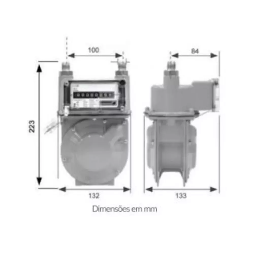 Medidor de Gás Modelo G 0.6 - 3/8 Sae
