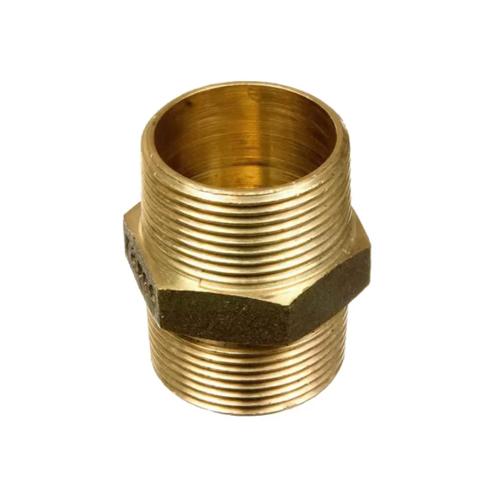 Niple Duplo Bronze 1/2" Npt