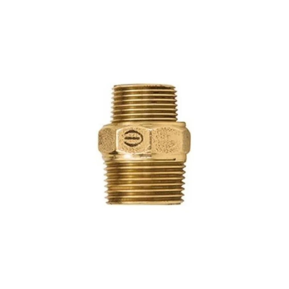 Niple Duplo de Redução em Bronze 3/4 X 1/2 Bsp