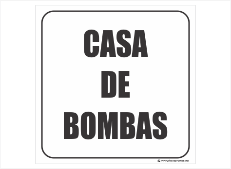 Placa '' Casa de Bombas 