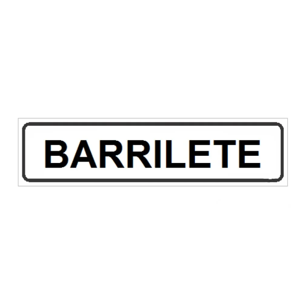 Placa de Identificação - Barrilete Pvc 1Mm 19X6Cm