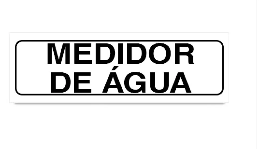 Placa Medidor de Água