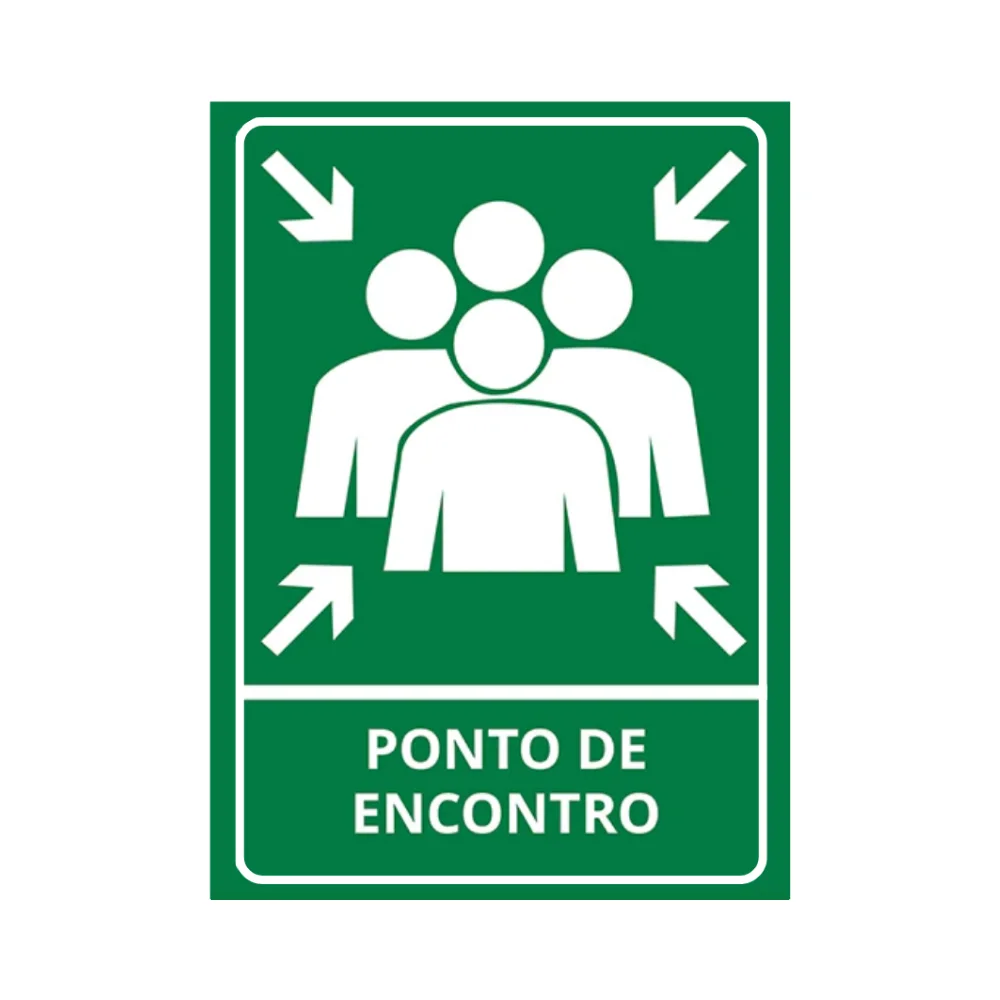 Placa Ponto de Encontro Pvc 2Mm 35X25Cm S45