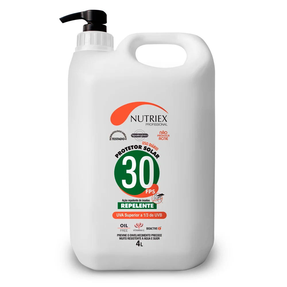 Protetor Solar com Repelente Fps 30 4 Litros - Nutriex