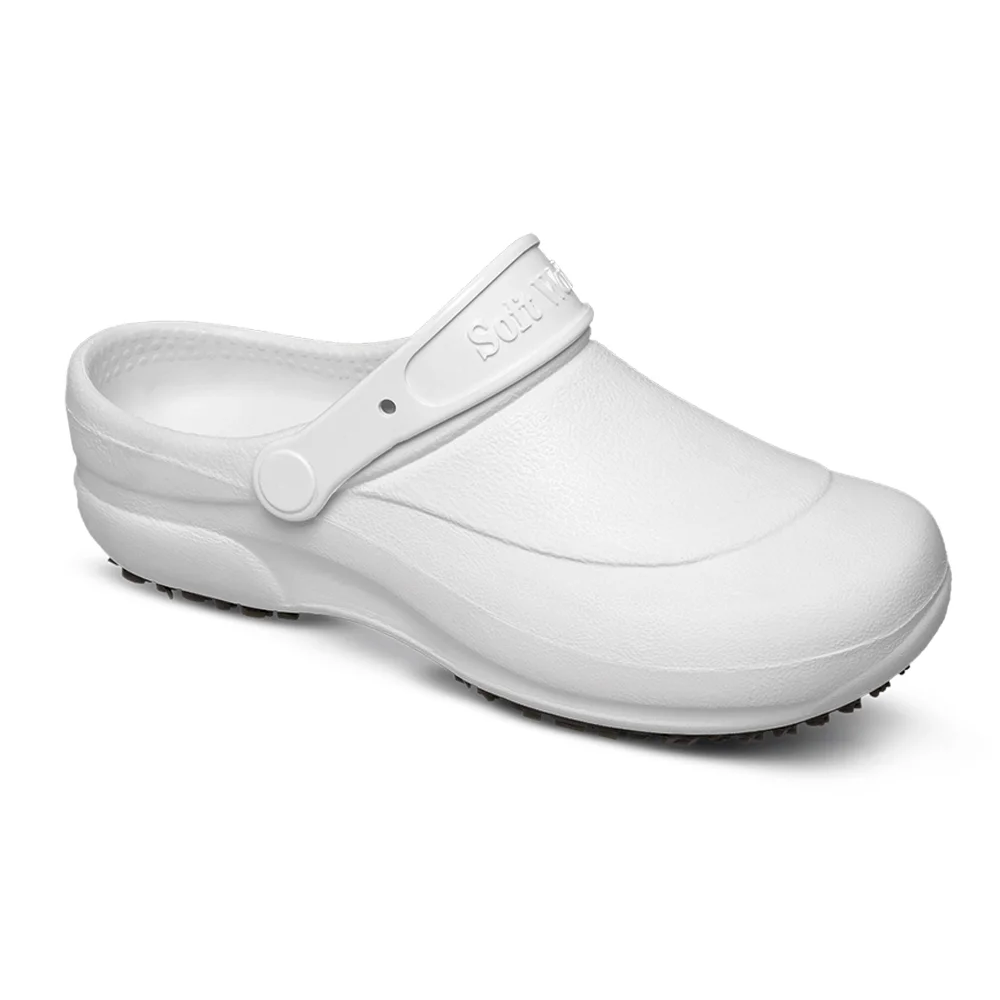 Sapato Crocs Antiderrapante Branco Bb60 Ca 27921 - Soft Works