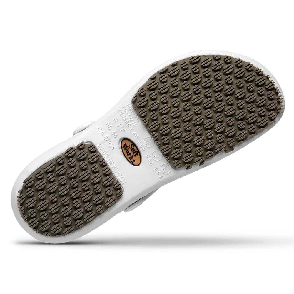Sapato Crocs Antiderrapante Branco Bb60 Ca 27921 - Soft Works