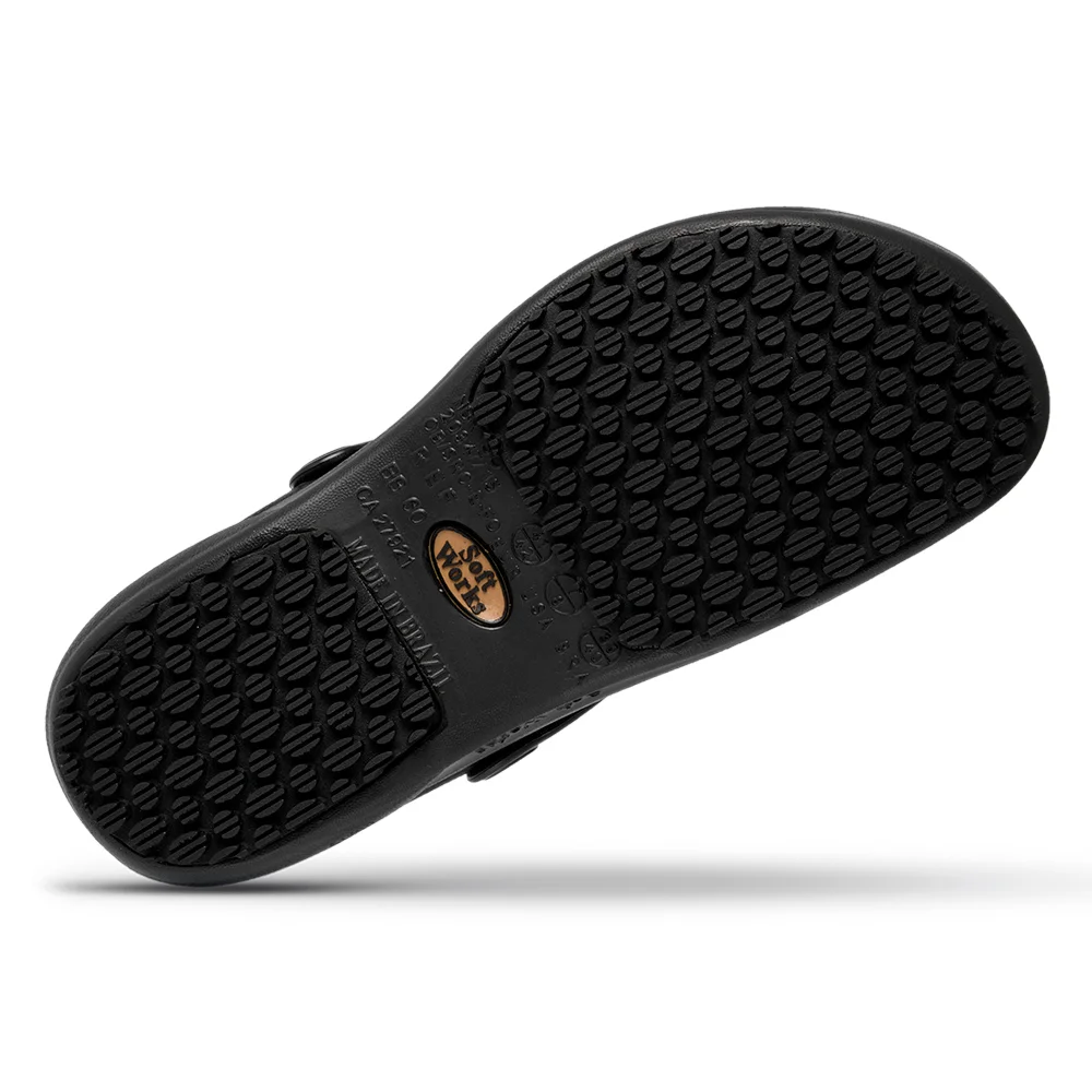 Sapato Antiderrapante Preto Ca 27921 Bb60 - Soft Works