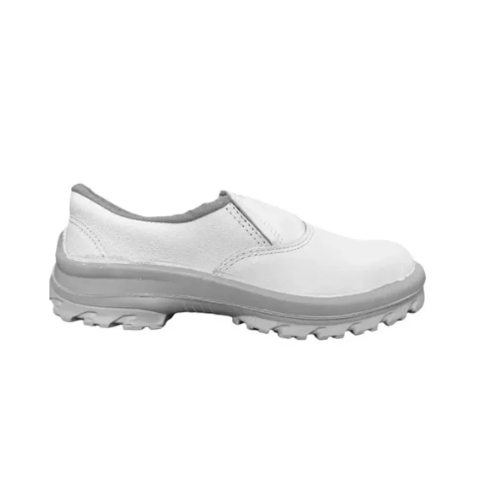 Sapato de Segurança Branco com Elástico - Solado Pu - Cartom - Ca 40142