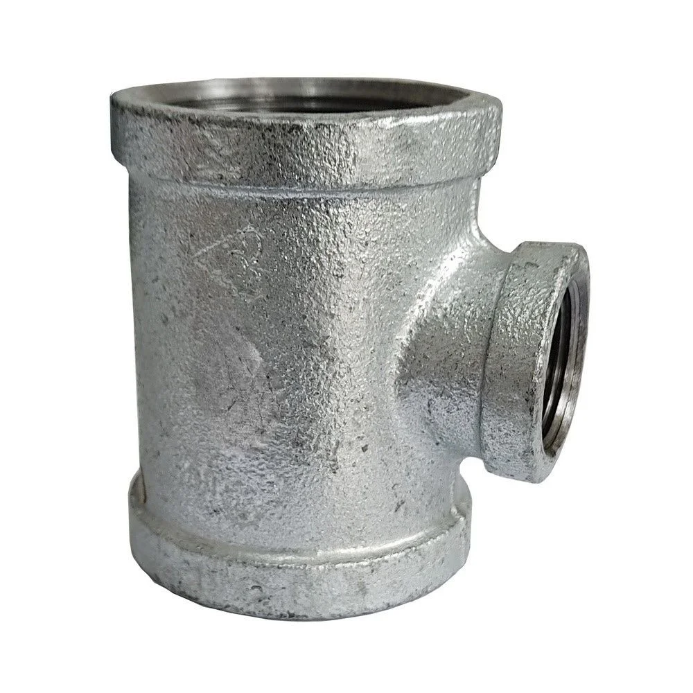 Tê de Redução Galvanizado 2.1/2" X 2" Pol