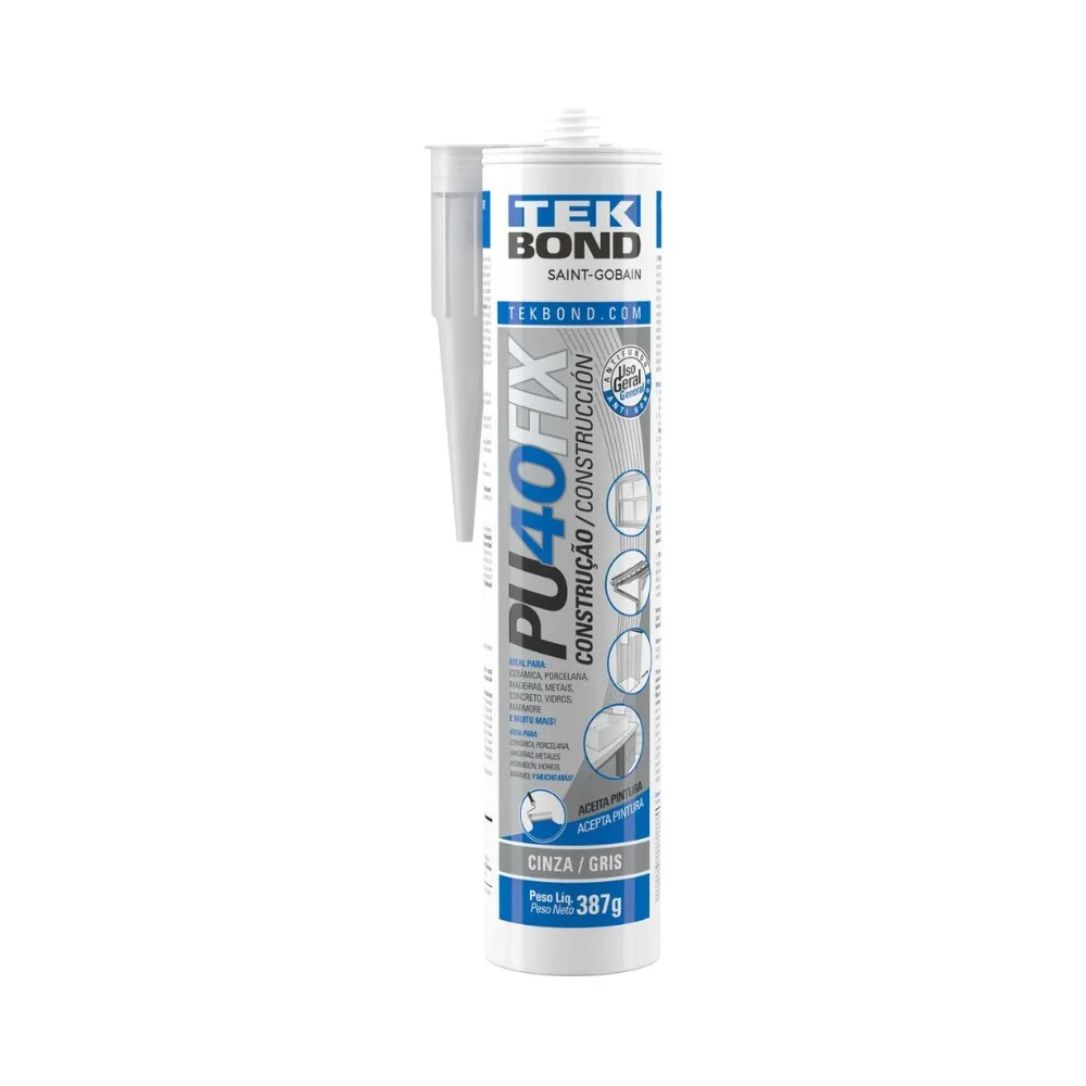 Tekbond Silicone Selante Pu40Fix Cinza 387G
