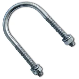 Abraçadeira Tipo U Vergalhão Tubo 1.1/2 Polegada - C/ Porca e Arruela