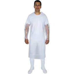 Avental Capote Vinil Barbeiro com Manga Longa 1,20X0,70Cm Ca 28444 - Brascamp