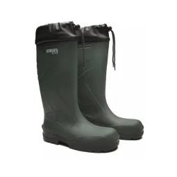 Bota de Pu Cano 34 CM Verde com Polaina e Solado Preto - Eco Boots - Ca 35047