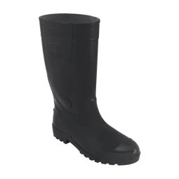 Bota de Pvc Cano Longo 34Cm Preto Ca 39184 sem Forro - Genova