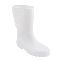 Bota de Pvc Cano Médio 28Cm Branca Ca 36025 com Forro - Innpro