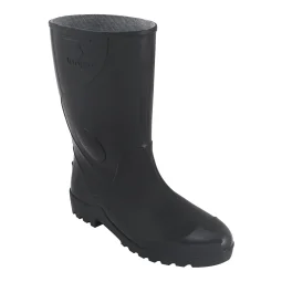 Bota de Pvc Cano Médio 28Cm Preto Ca 36025 com Forro - Innpro