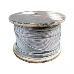 Cabo de Aço Galvanizado 3/8" 6X19 Alma de Fibra