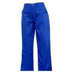 Calça de Brim Azul Royal C/Bolsos Profissional