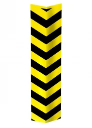 Cantoneira Protetor de Estacionamento Zebrada 80Cm