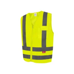 Colete Refletivo de Segurança Verde Fluorescente com 1 Bolso