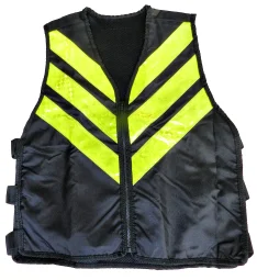 Colete Refletivo Preto para Motoboy/ Mototáxi Alta Visibilidade