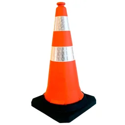 Cone Sinalização Rodovia Laranja/Branco 75Cm com Base Cone Sinalização Rodovia Laranja/Branco 75Cm com Base