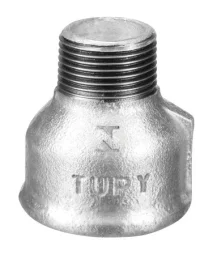 Conexão Luva de Redução Galvanizada 1.1/4 X 3/4 Rosca Macho/ Fêmea