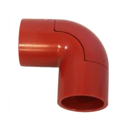 Cotovelo 90° 1 Polegada em Pvc Vermelho S/ Rosca C/ Abertura
