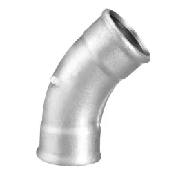 Curva Galvanizada Helicoidal 45° 76Mm