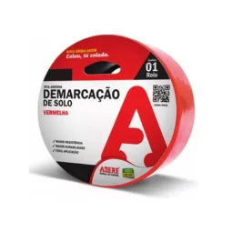 Fita Adesiva de Demarcação de Solo Vermelha 5Cm X 30M - Adere