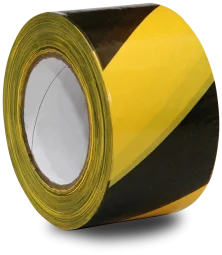 Fita Zebrada Amarela/Preto para Sinalização 70Mm X 100 Metros Fita Zebrada Amarela/Preto para Sinalização 70Mm X 100 Metros