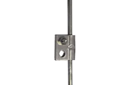 Grampo de Alumínio para Terminal Aéreo - Suporte Bandeira