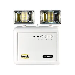 Luminária de Emergência Led 2.200 Lúmens 2 Faróis Blaze Luxsafe