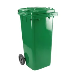 Lixeira Coletor com Rodas 120 Litros Verde