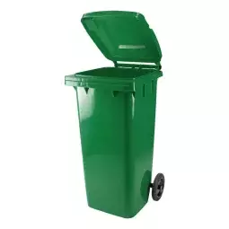 Lixeira Coletor com Rodas 240 Litros Verde