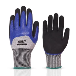Luva Anti Corte com Banho Nitrílico 3/4 Cut Oil Plus Ca 36607 Volk