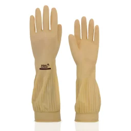 Luva de Látex Cano Longo 40Cm Ranhurada Ca 15100 Volk